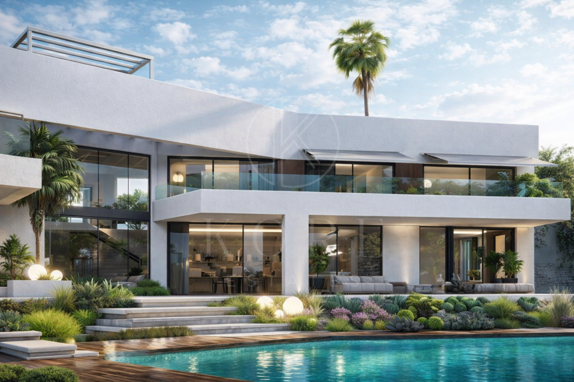 Refined Contemporary Villa with Panoramic Views in Cascada de Camoján