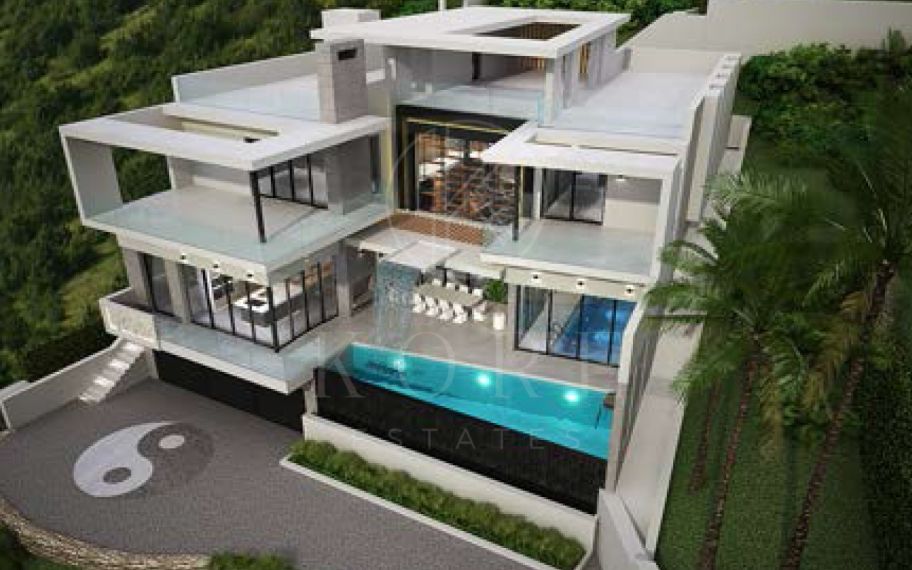 Parcela con estructura terminada