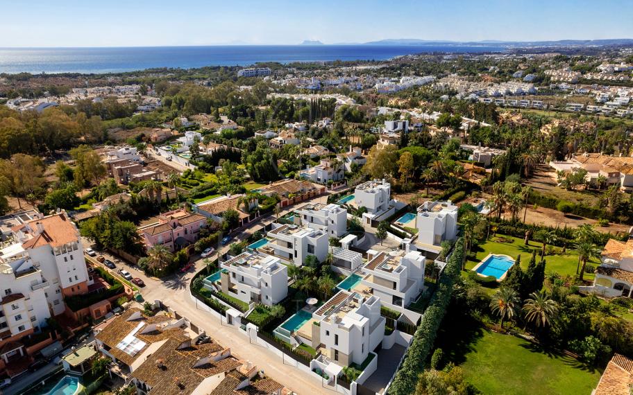 Siete villas de lujo en una ubicación privilegiada cerca de la playa y Puerto Banús