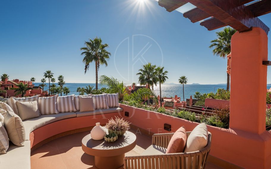 Beachside Duplex Penthouse with Sea Views in the New Golden Mile Estepona
