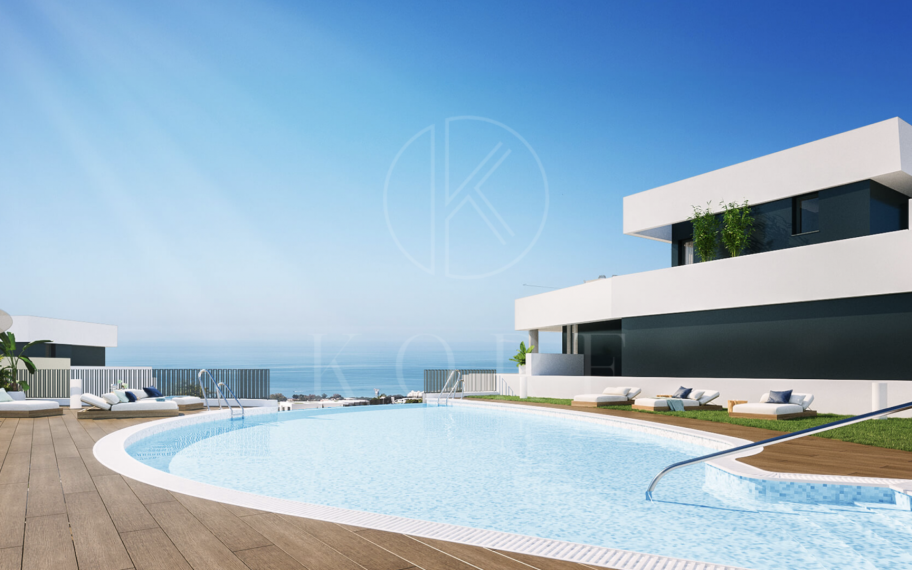 Apartamento de lujo de nueva construcción con vistas panorámicas al mar en Altos de Los Monteros – Marbella Este