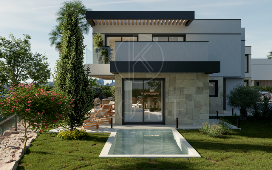 Moderna villa sobre plano junto al campo de golf El Campanario, en la Nueva Milla de Oro