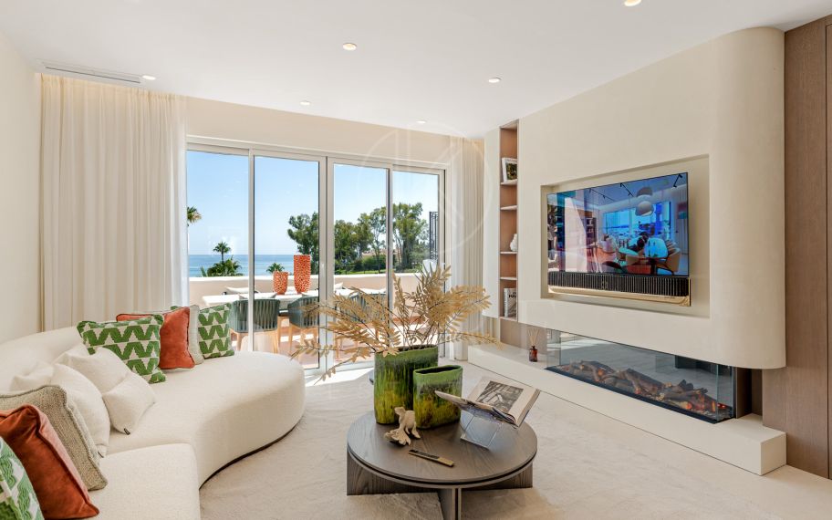 Completely renovated house with unobstructed sea views.